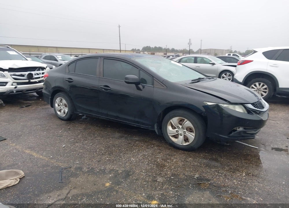 2013 HONDA CIVIC LX VIN: 2HGFB2F58DH596755