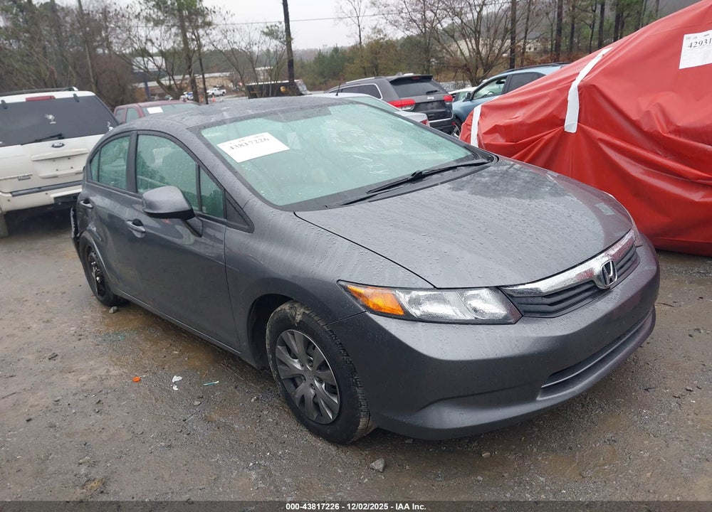 2012 HONDA CIVIC LX VIN: 19XFB2F58CE386911