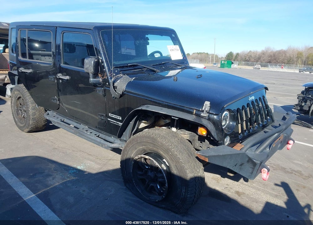 2018 JEEP WRANGLER JK UNLIMITED SPORT 4X4 VIN: 1C4BJWDG2JL827675