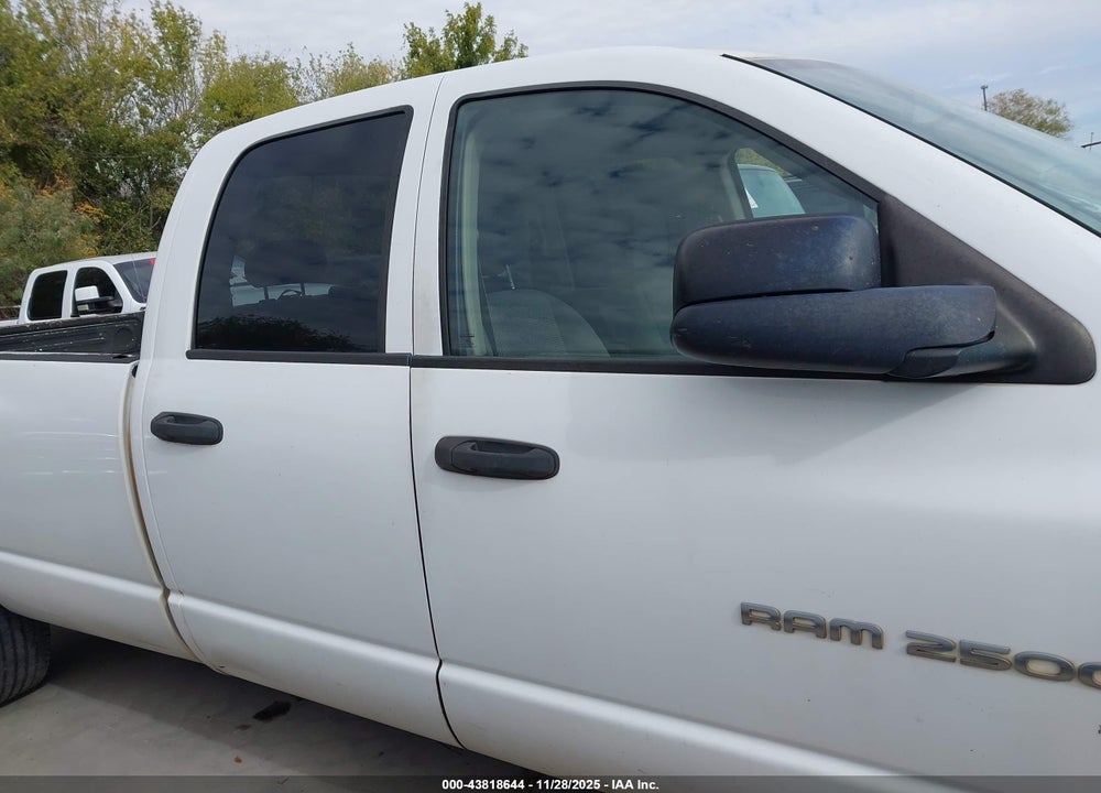 2006 DODGE RAM 2500 SLT/SPORT VIN: 3D7KR28C96G118101