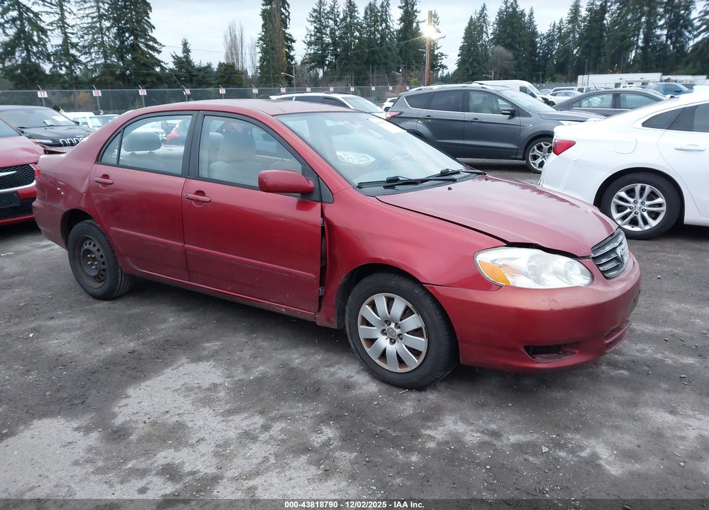 2003 TOYOTA COROLLA LE VIN: 1NXBR32EX3Z077783