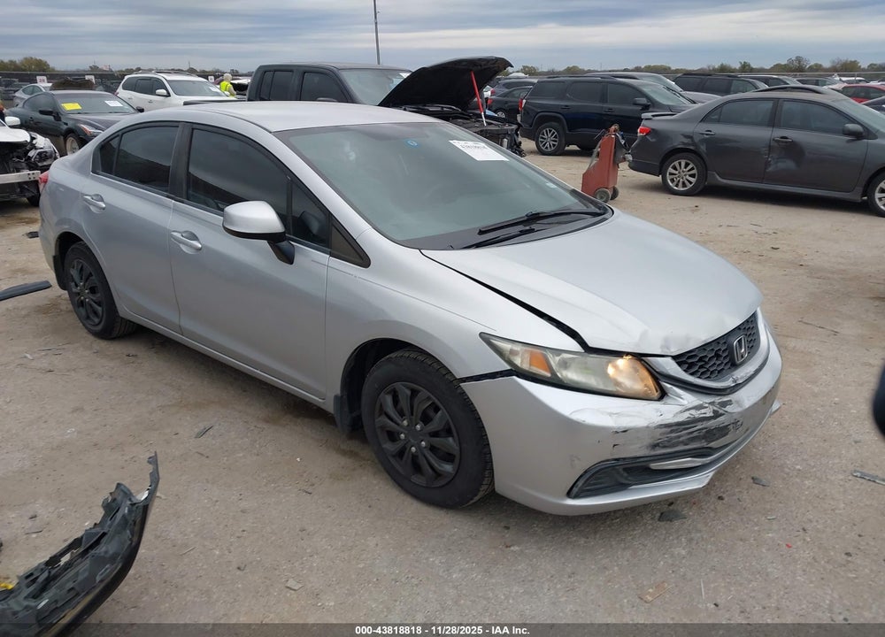 2013 HONDA CIVIC LX VIN: 2HGFB2F54DH501950