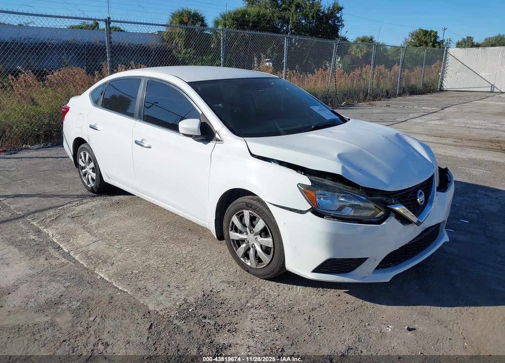 2016 NISSAN SENTRA SV VIN: 3N1AB7APXGL681206