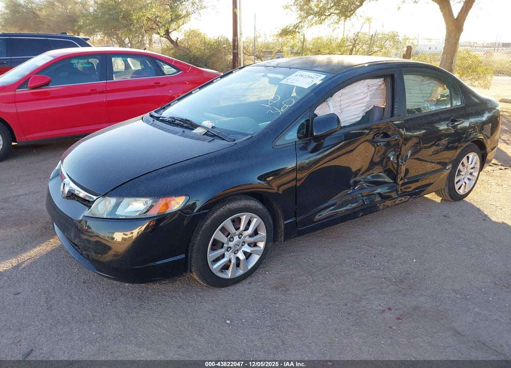 2008 HONDA CIVIC LX VIN: 2HGFA16578H343221