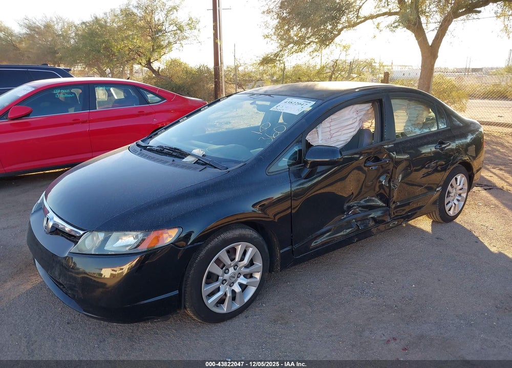 2008 HONDA CIVIC LX VIN: 2HGFA16578H343221