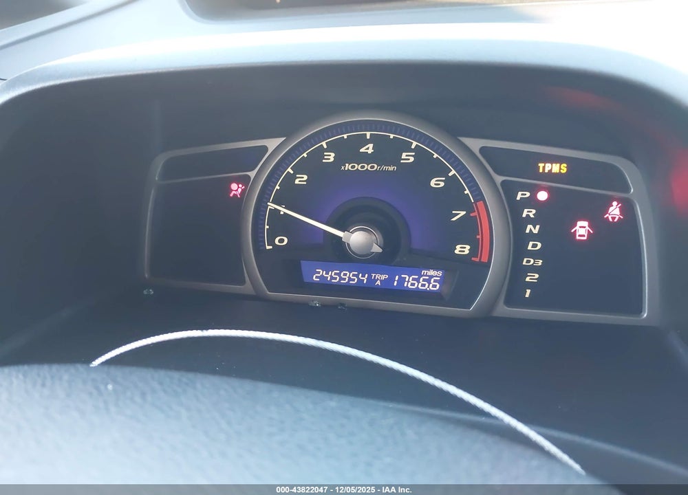 2008 HONDA CIVIC LX VIN: 2HGFA16578H343221
