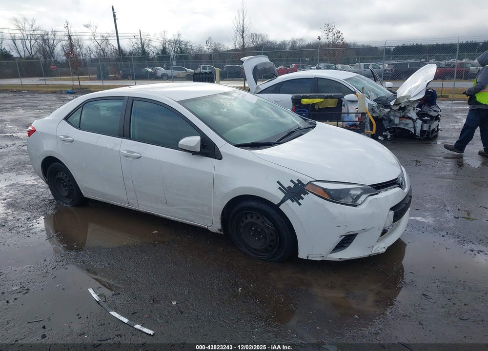 2016 TOYOTA COROLLA LE VIN: 2T1BURHE5GC627116