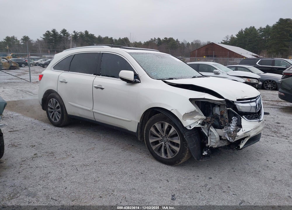 2015 ACURA MDX TECHNOLOGY PACKAGE VIN: 5FRYD4H44FB018824