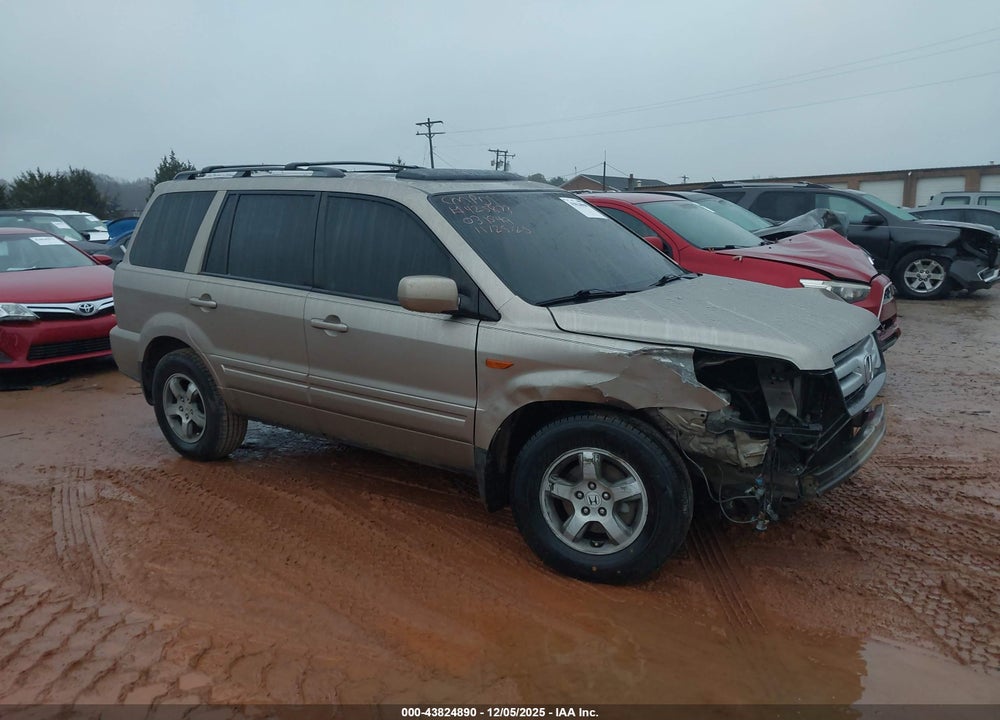 2007 HONDA PILOT EX-L VIN: 5FNYF28587B031649