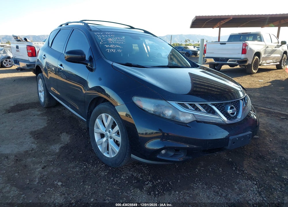2012 NISSAN MURANO SL VIN: JN8AZ1MUXCW122111