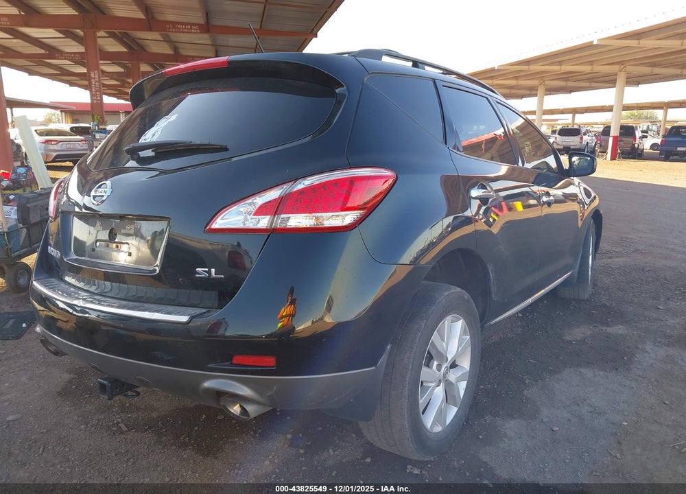 2012 NISSAN MURANO SL VIN: JN8AZ1MUXCW122111