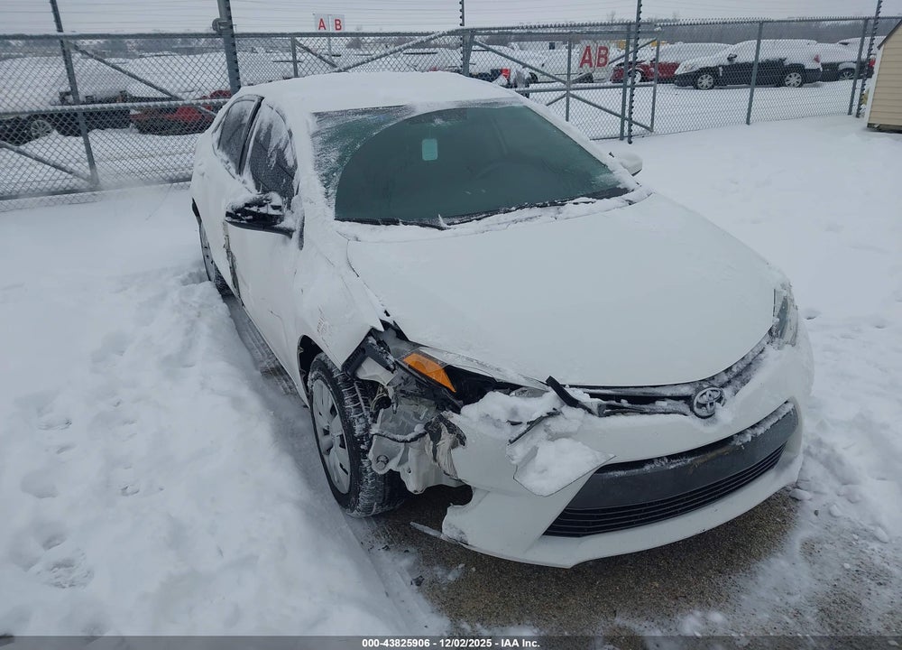 2016 TOYOTA COROLLA LE VIN: 2T1BURHE7GC686829