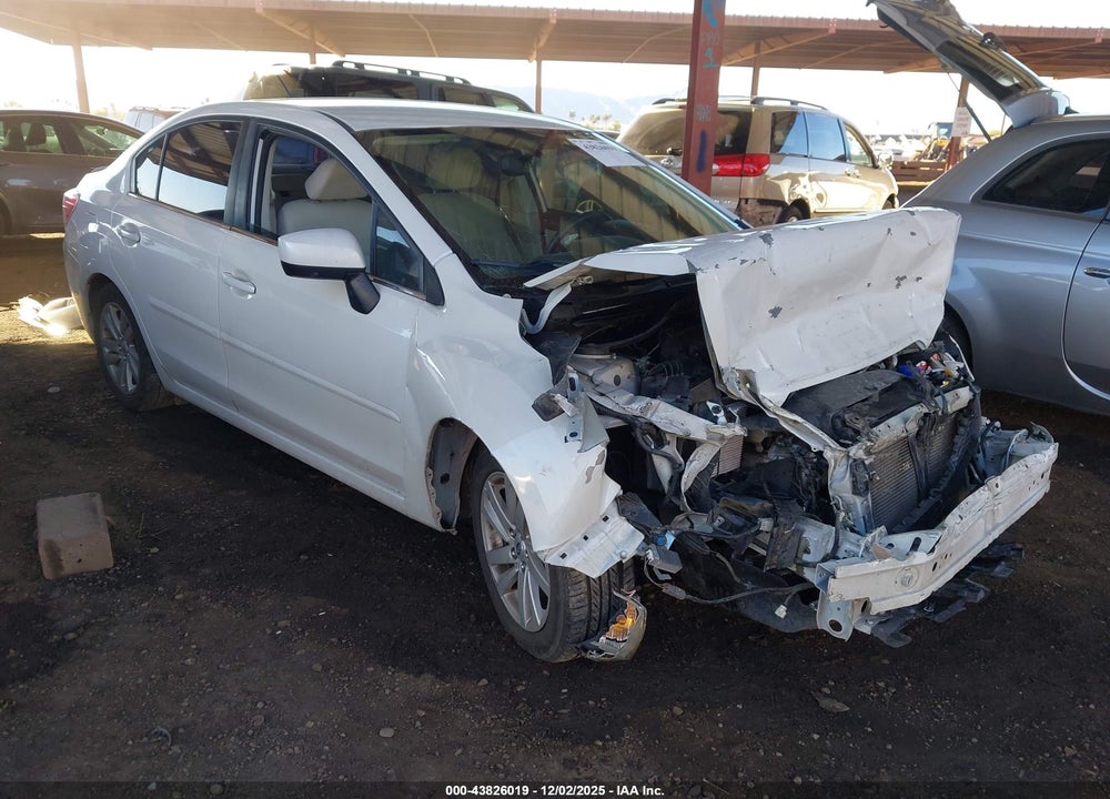 2015 SUBARU IMPREZA 2.0I PREMIUM VIN: JF1GJAC66FH010646