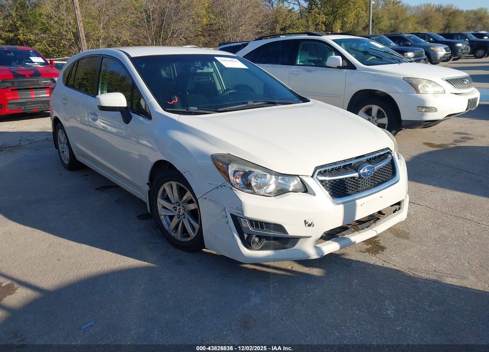 2015 SUBARU IMPREZA 2.0I PREMIUM VIN: JF1GPAC60F8330351