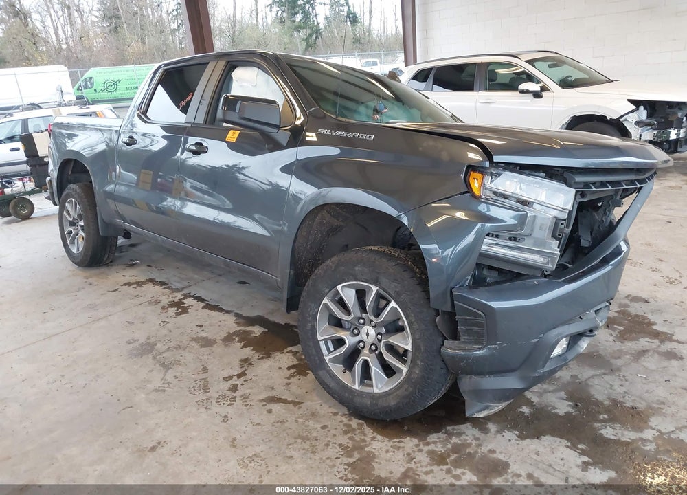 2021 CHEVROLET SILVERADO 1500 4WD  SHORT BED RST VIN: 1GCUYEED3MZ391567