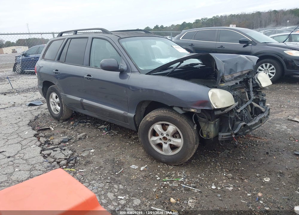 2005 HYUNDAI SANTA FE GLS VIN: KM8SC13D75U906758