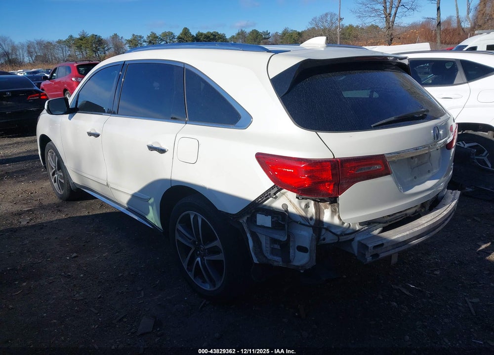 2017 ACURA MDX ADVANCE PACKAGE VIN: 5FRYD4H80HB003615