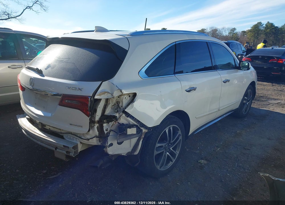 2017 ACURA MDX ADVANCE PACKAGE VIN: 5FRYD4H80HB003615