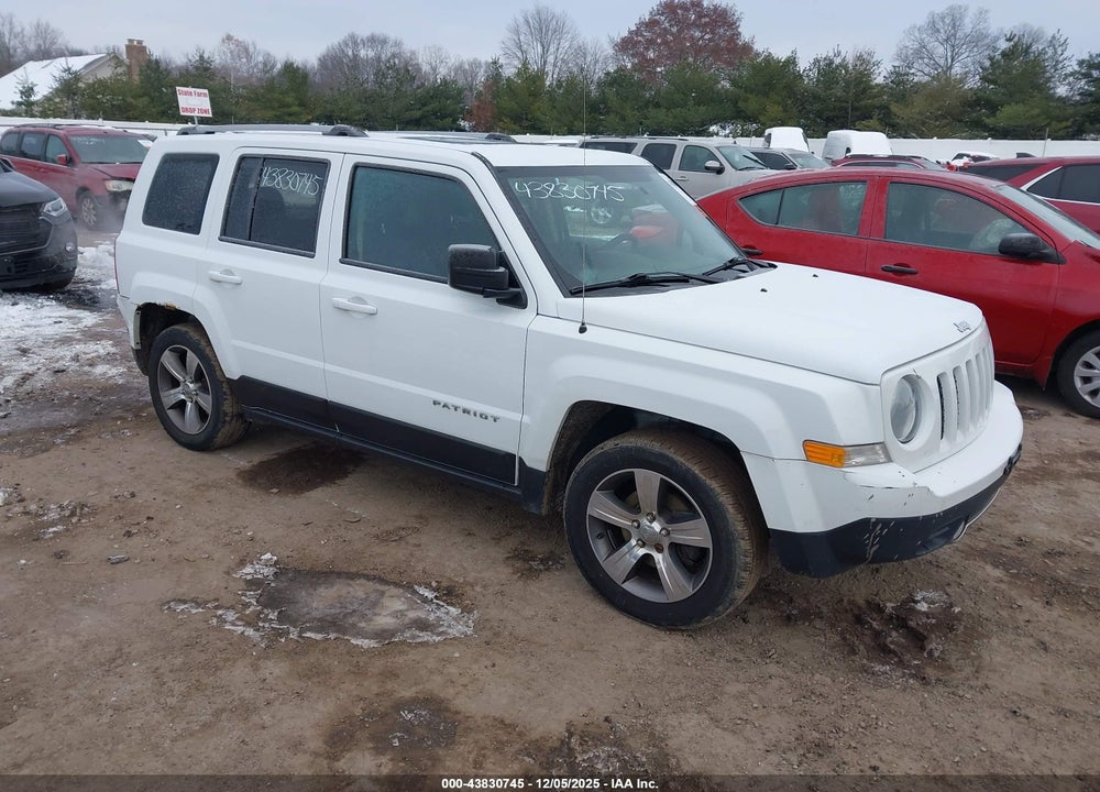 2017 JEEP PATRIOT HIGH ALTITUDE FWD VIN: 1C4NJPFA6HD212336