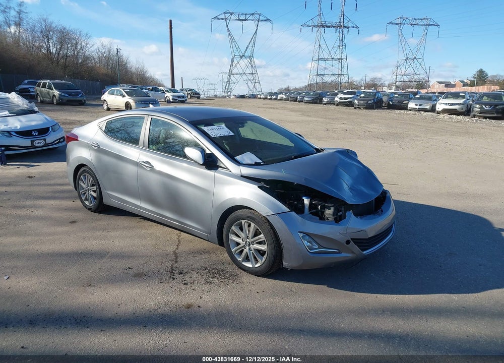 2014 HYUNDAI ELANTRA SE VIN: KMHDH4AE6EU156258