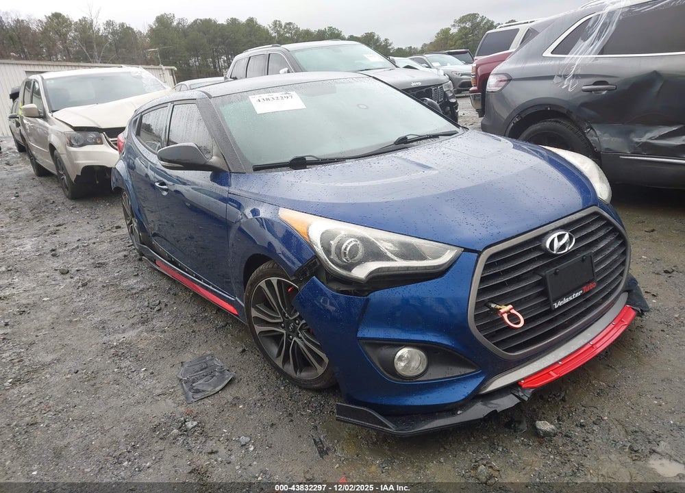 2016 HYUNDAI VELOSTER TURBO VIN: KMHTC6AE5GU255761