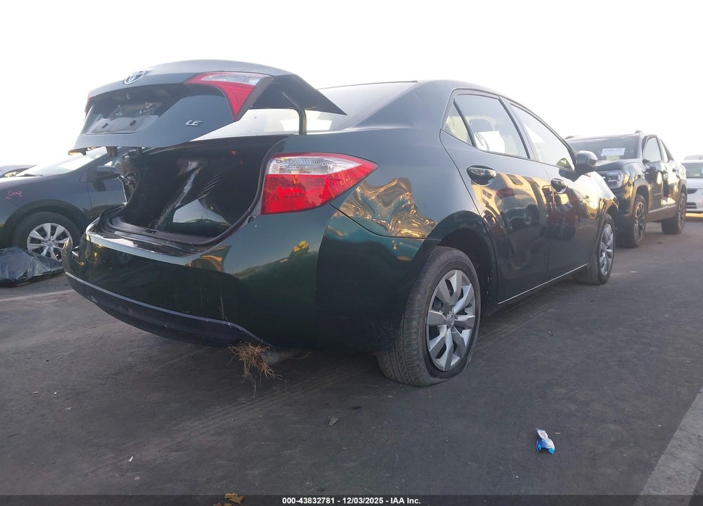 2014 TOYOTA COROLLA LE VIN: 2T1BURHE9EC160733