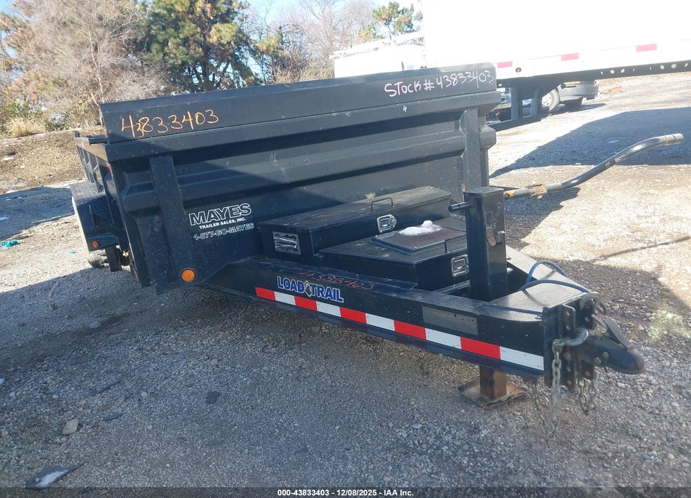 2020 LOAD TRAIL DUMP TRAILER VIN: 4ZEDT1420L2196942