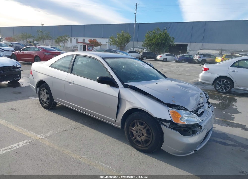 2002 HONDA CIVIC LX VIN: 1HGEM22522L013205
