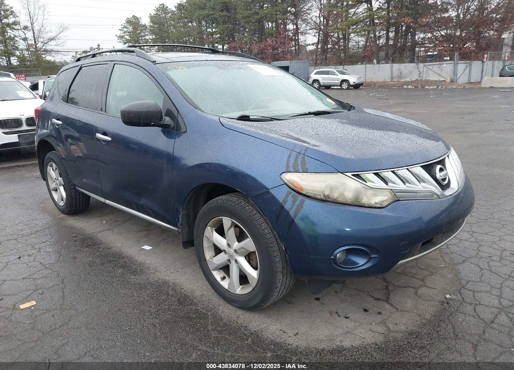 2009 NISSAN MURANO SL VIN: JN8AZ18W59W119587