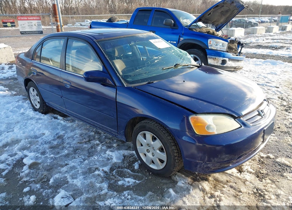 2001 HONDA CIVIC EX VIN: 2HGES26791H596210