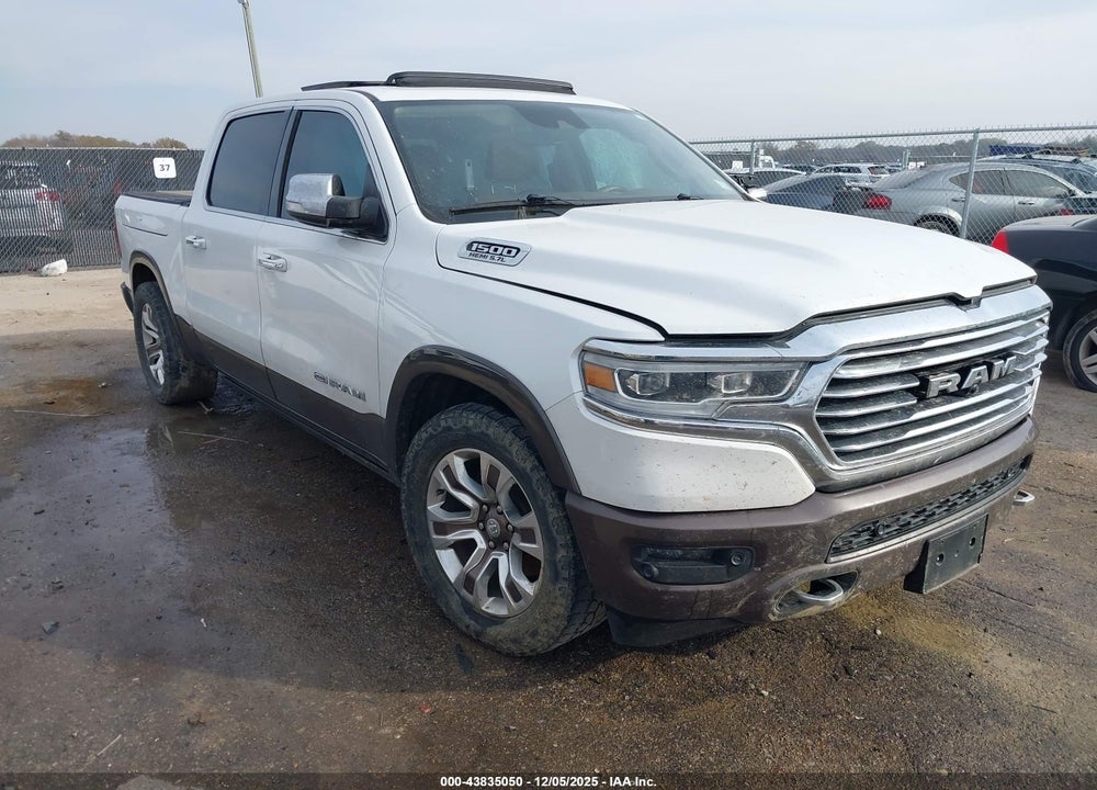 2019 RAM 1500 LONGHORN  4X4 5'7 BOX VIN: 1C6SRFKT5KN595823