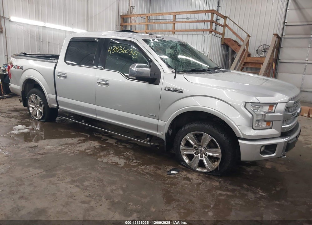 2016 FORD F-150 PLATINUM VIN: 1FTEW1EG2GFB37139