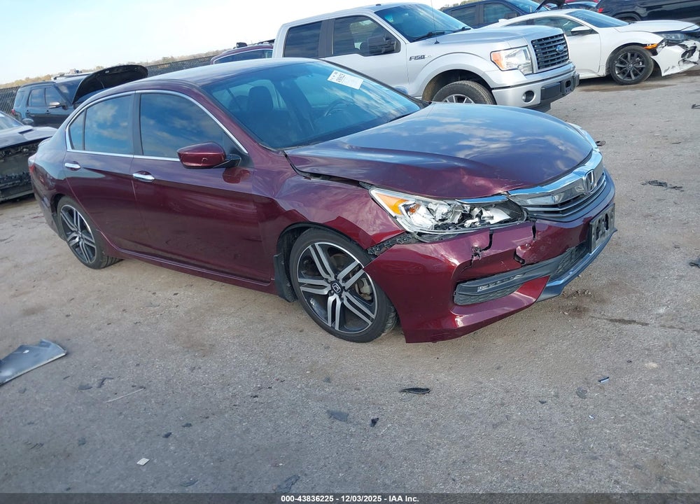 2016 HONDA ACCORD SPORT VIN: 1HGCR2F53GA139711