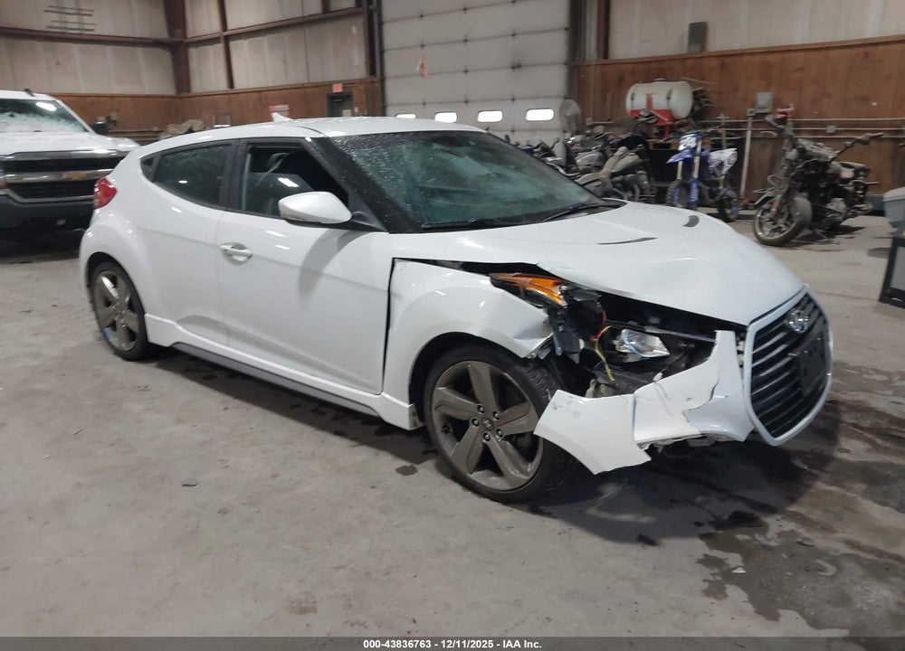 2013 HYUNDAI VELOSTER TURBO W/BLACK VIN: KMHTC6AE3DU145724