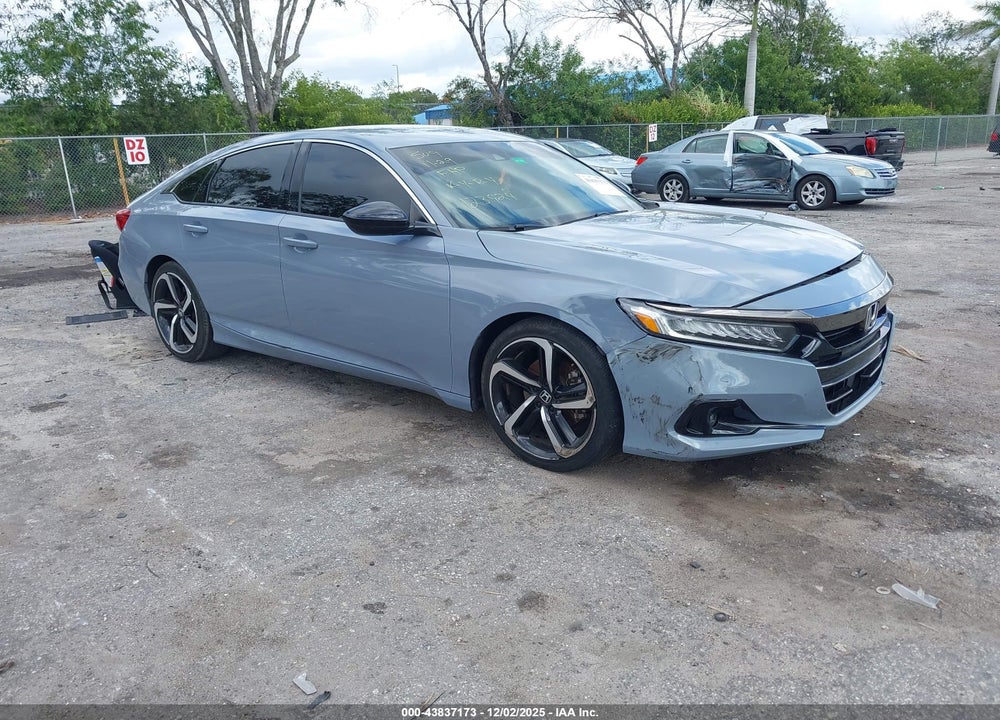 2021 HONDA ACCORD SPORT VIN: 1HGCV1F36MA123924