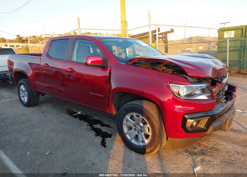 2022 CHEVROLET COLORADO 2WD  LONG BOX LT VIN: 1GCGSCENXN1114040