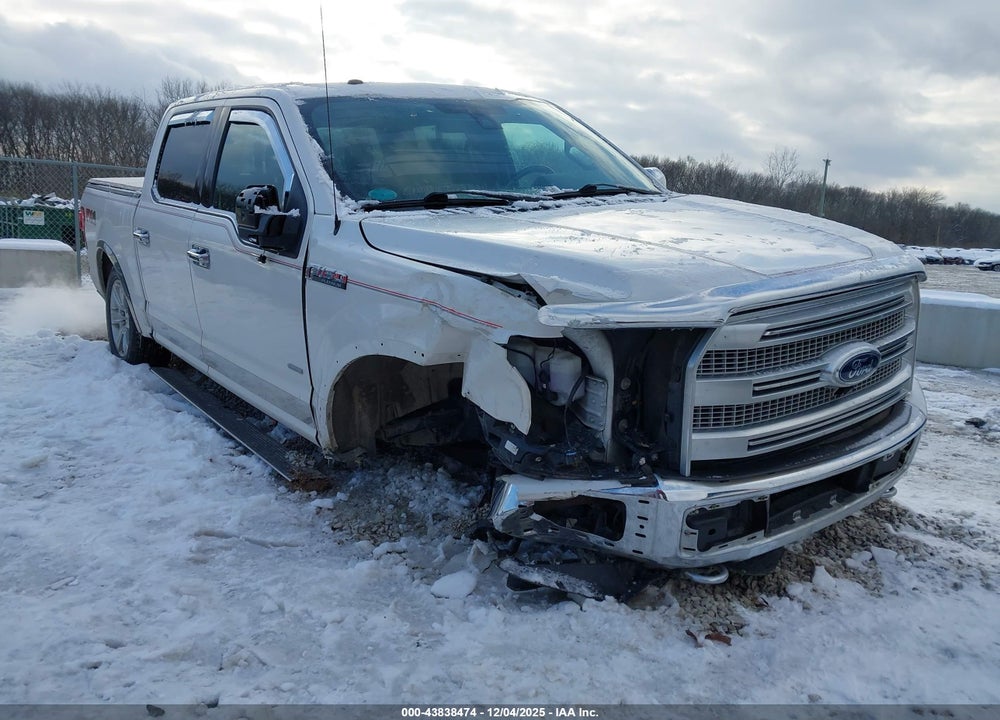 2017 FORD F-150 PLATINUM VIN: 1FTEW1EG0HFB20342