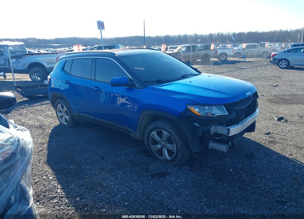 2018 JEEP COMPASS LATITUDE 4X4 VIN: 3C4NJDBB3JT167790