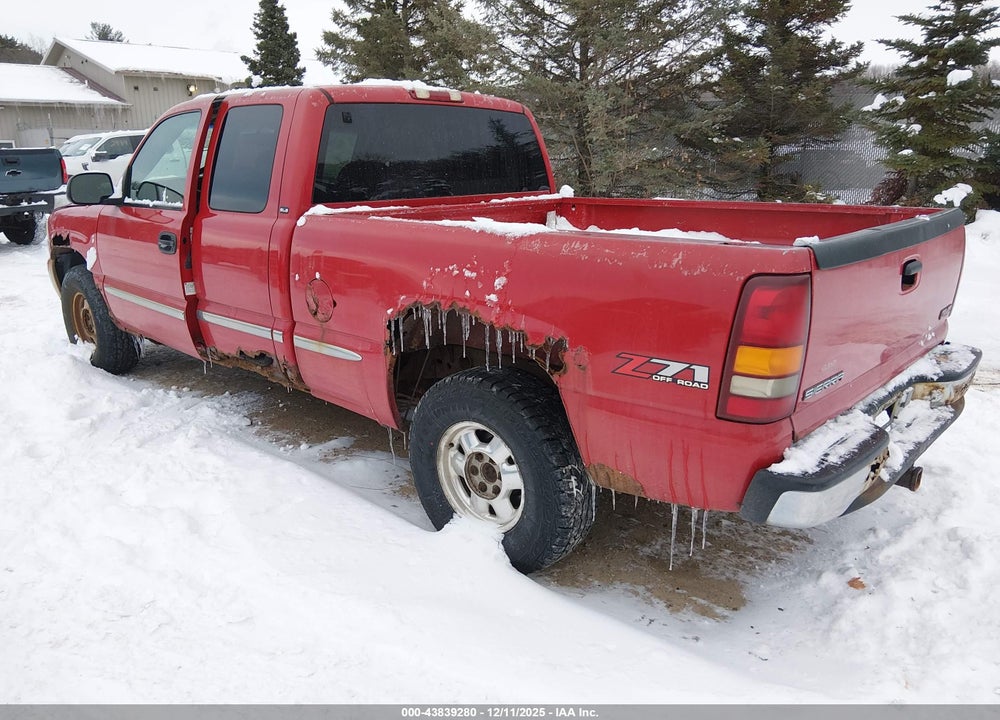 2001 GMC SIERRA 1500 SLE VIN: 2GTEK19T711229753