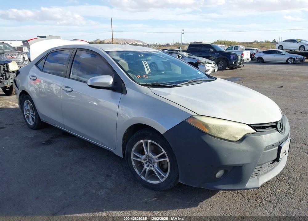 2014 TOYOTA COROLLA LE VIN: 5YFBURHE0EP078227