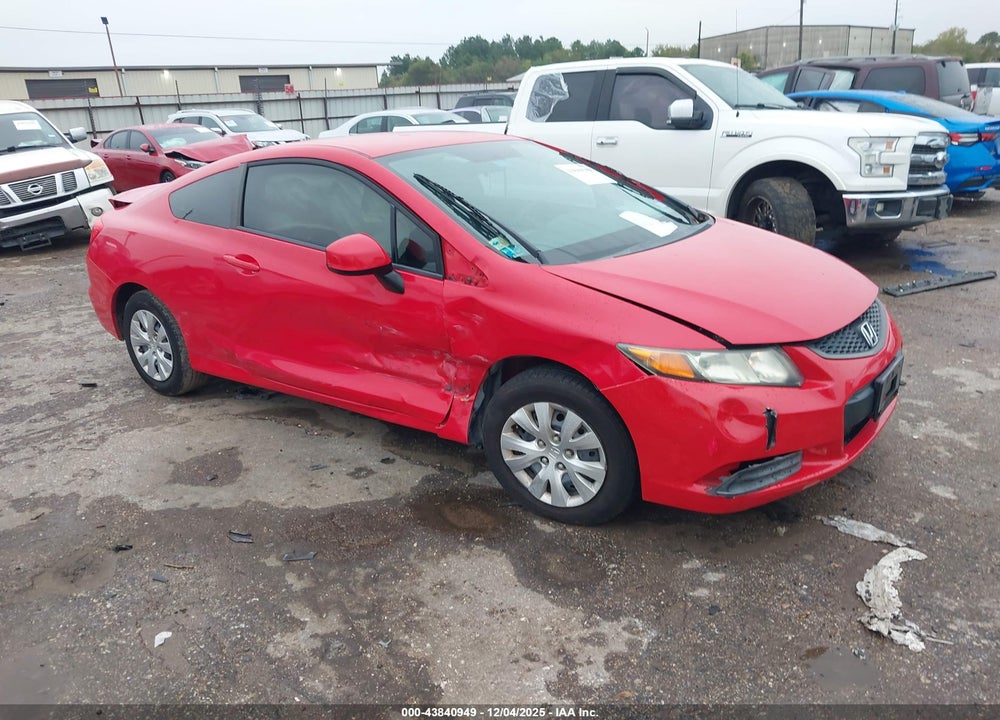 2012 HONDA CIVIC LX VIN: 2HGFG3B58CH542626