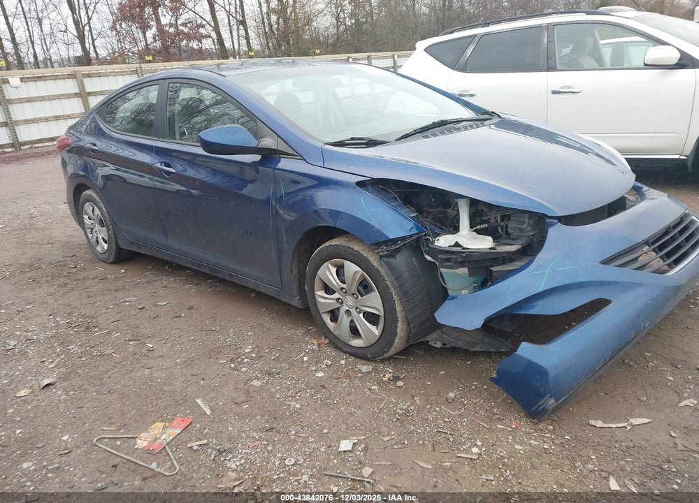 2016 HYUNDAI ELANTRA SE VIN: 5NPDH4AE3GH763607