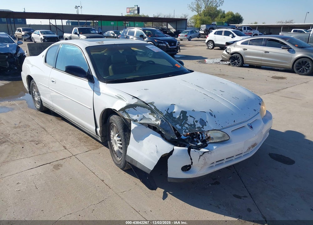 2000 CHEVROLET MONTE CARLO LS VIN: 2G1WW12E0Y9211328