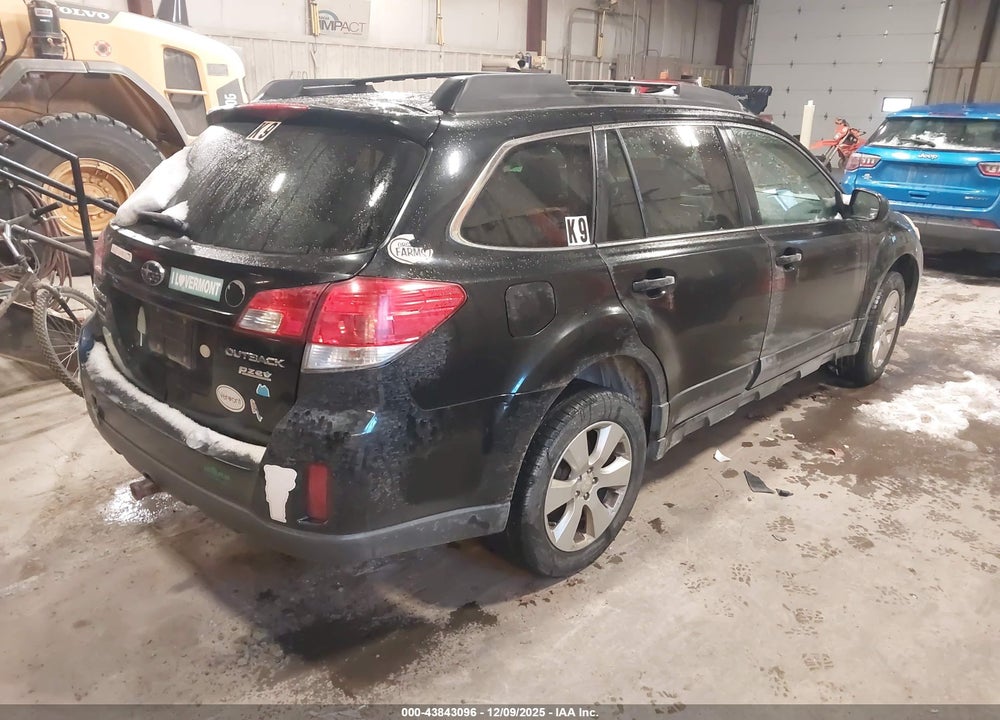 2011 SUBARU OUTBACK 2.5I PREMIUM VIN: 4S4BRBGC9B1402666