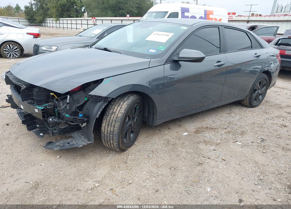 2023 HYUNDAI ELANTRA HYBRID BLUE VIN: KMHLM4AJ3PU091344