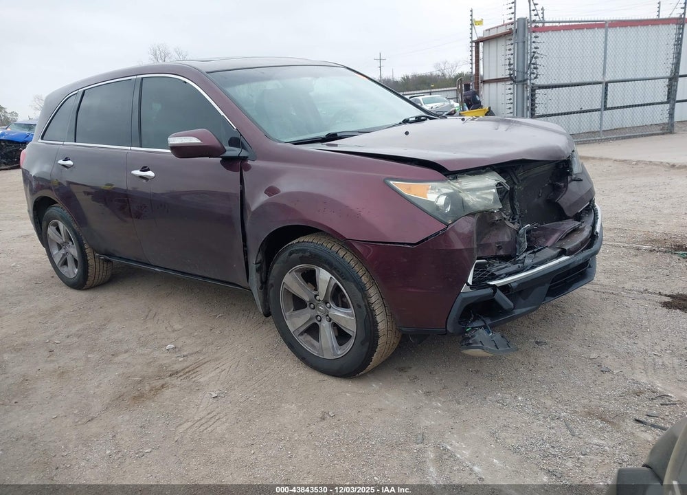 2011 ACURA MDX VIN: 2HNYD2H29BH539752