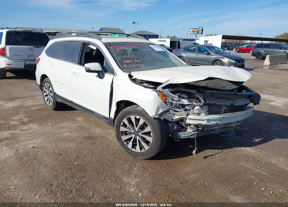 2016 SUBARU OUTBACK 2.5I LIMITED VIN: 4S4BSBNC5G3292525