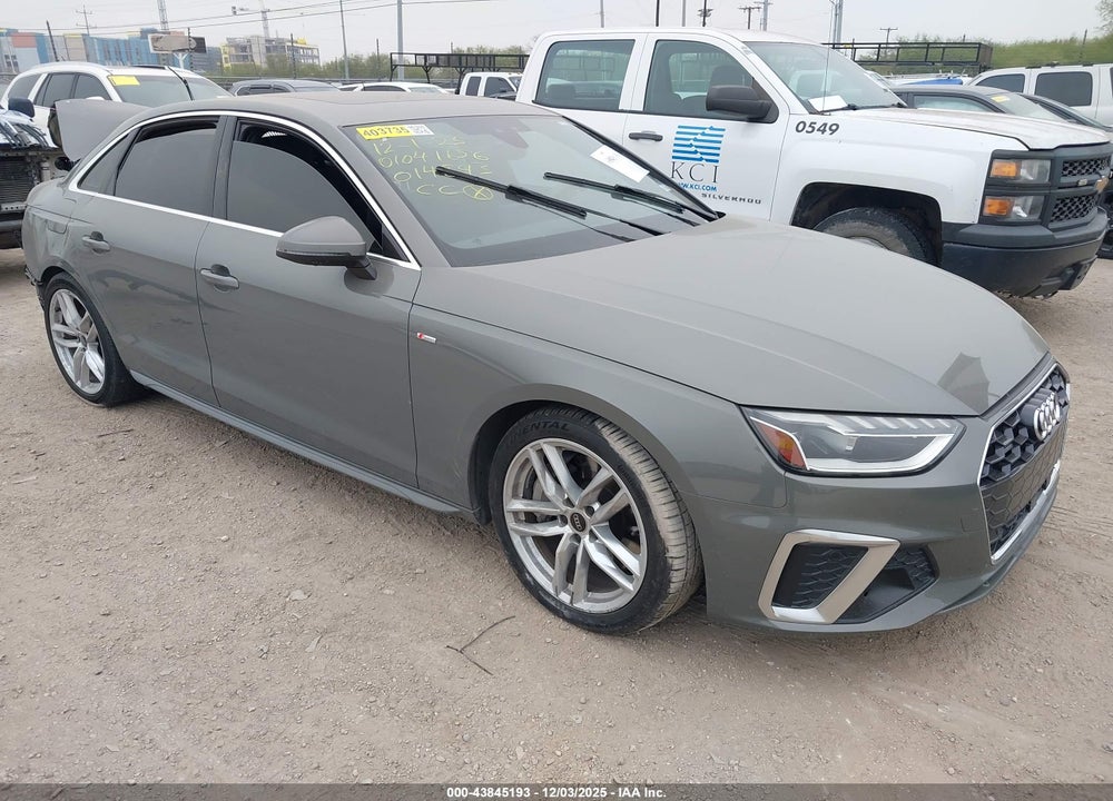 2023 AUDI A4 PREMIUM PLUS 45 TFSI S LINE QUATTRO S TRONIC VIN: WAUEAAF41PN014843