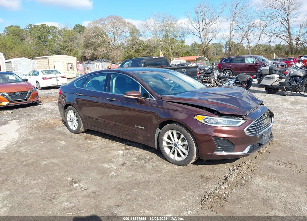 2019 FORD FUSION HYBRID SEL VIN: 3FA6P0MU4KR267850
