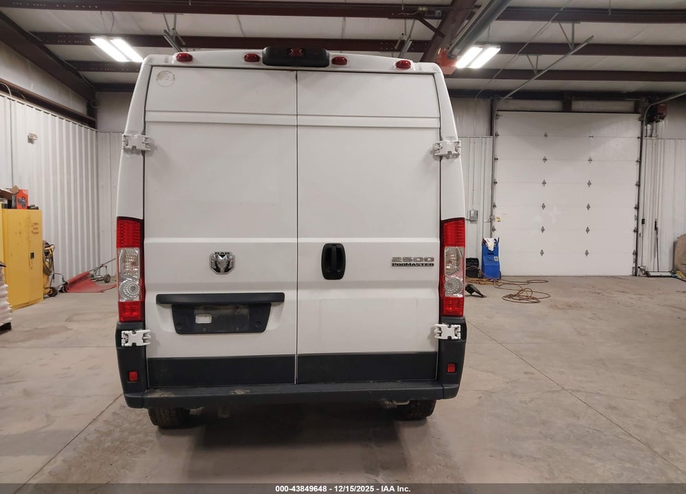 2023 RAM PROMASTER 2500 HIGH ROOF 159 WB VIN: 3C6LRVDG0PE576039